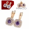 exclusive swarovski gold-plated earrings
