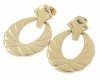 gold earrings made of stainless steel