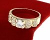 gold ring 18,60mm. gold-plated engagement xuping