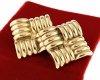 gold earrings made of stainless steel