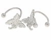gold earrings made of stainless steel