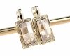 gold plated earrings with exclusive cubic zirconia