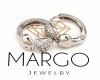 gold plated earrings with exclusive cubic zirconia