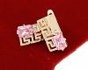exclusive swarovski gold-plated earrings