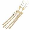 gold earrings made of stainless steel