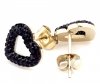 gold earrings made of stainless steel