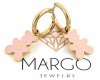 gold earrings made of stainless steel