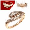 gold ring 18,60mm. gold-plated engagement xuping