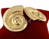 gold earrings made of stainless steel