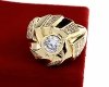 gold ring 18,60mm. gold-plated engagement xuping