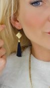 gold earrings made of stainless steel