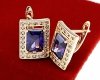 exclusive swarovski gold-plated earrings