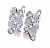gold plated earrings with exclusive cubic zirconia
