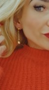 gold earrings made of stainless steel
