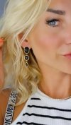 gold earrings made of stainless steel