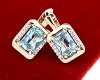 exclusive swarovski gold-plated earrings