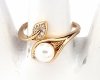 gold ring 18,60mm. gold-plated engagement xuping