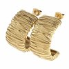 gold earrings made of stainless steel
