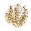 gold earrings made of stainless steel
