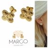 gold earrings made of stainless steel