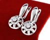 gold plated earrings with exclusive cubic zirconia