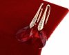 exclusive swarovski gold-plated earrings