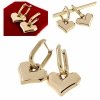 gold earrings made of stainless steel