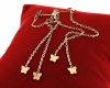 gold earrings made of stainless steel