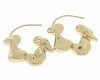 gold earrings made of stainless steel