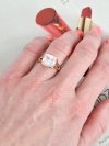 gold ring 18,60mm. gold-plated engagement xuping
