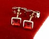exclusive swarovski gold-plated earrings