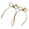 gold earrings made of stainless steel