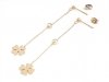 gold earrings made of stainless steel