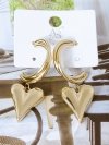 gold earrings made of stainless steel