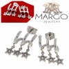 gold plated earrings with exclusive cubic zirconia