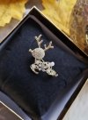 elegant gold brooch