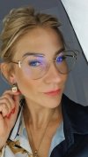 gold earrings made of stainless steel