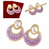 gold earrings made of stainless steel