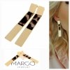 gold earrings made of stainless steel