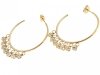 gold earrings made of stainless steel