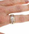 gold ring 18,60mm. gold-plated engagement xuping