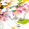 BRACELET, SILVER CELEBRITY STAINLESS STEEL