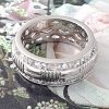 gold ring 17,00mm. gold-plated engagement xuping
