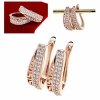 exclusive swarovski gold-plated earrings