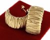 gold earrings made of stainless steel