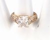 gold ring 18,60mm. gold-plated engagement xuping