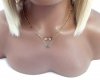 GOLD CHAIN NECKLACE celebrity STAINLESS STEEL