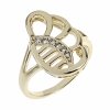 gold ring 18,60mm. gold-plated engagement xuping