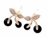 exclusive swarovski gold-plated earrings