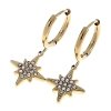 gold earrings made of stainless steel